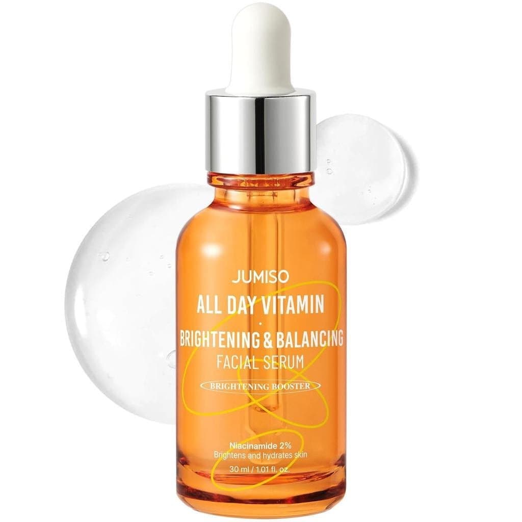 JUMISOAllDayVitaminSerum, Sérum Facial Iluminador e Equilibrante, Presente, Vitaminas C, A, B, D, E, Sérum com Vitaminas
