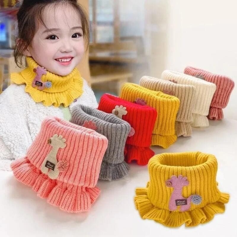 Cachecol de Lã Tricotado, Várias Cores, Cachecóis Quentes, Cachecóis para Exterior, Cachecóis Infantis, Xale Infantil co