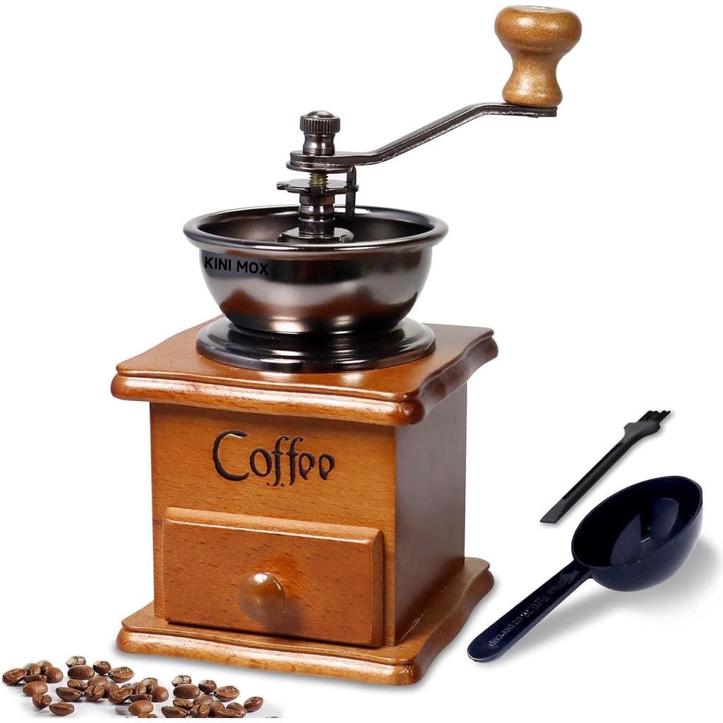 Moedor de Café Manual Mini Vintage de Madeira para Exibição Decorativa, Moedor de Café Vintage para Preparar Café, Decor
