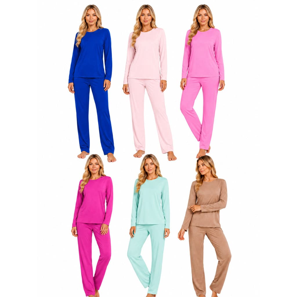 Conjunto de Dormir Baby Doll Pijama Frio Inverno Feminino Suede