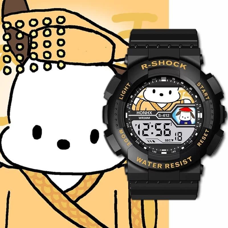 Relógio Eletrônico Infantil Popular com Desenho de Cachorro Pacha, Despertador Silencioso, Temporizador, Presente VZH2