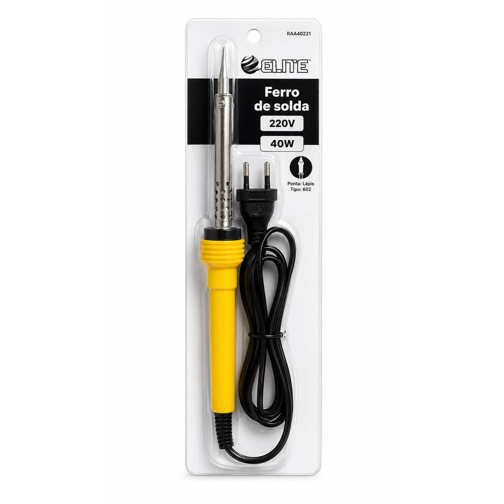 Ferro de Solda Profissional 220V 40W Elite