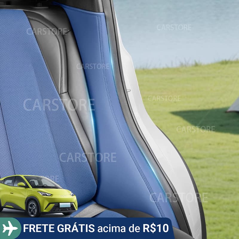 Protetores Adesivos Resistentes à Sujeira para Ambos os Lados do Banco Traseiro do BYD Dolphin Mini, Cor Original do Car