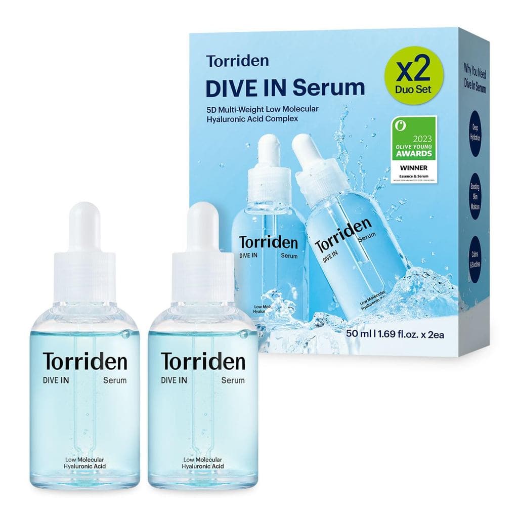 Torriden DIVE IN Sérum de Ácido Hialurônico 1.7 fl oz (1.69 fl oz) x 2 (conjunto de 2 peças) |     Hidrata profundamente