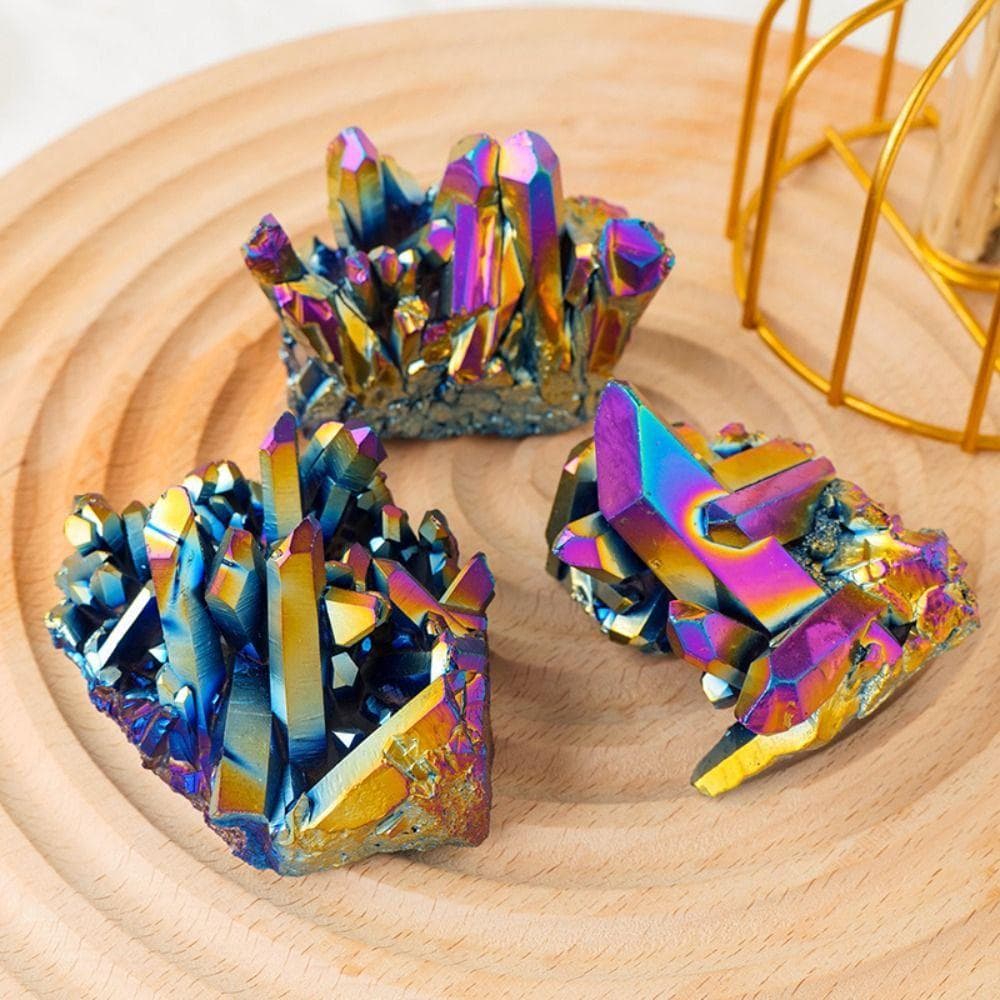 Ornamentos De Pedra TEVO Quartzo Natural Desmagnetizador Cristais De Cura Fácil Uso Personalidade Reiki