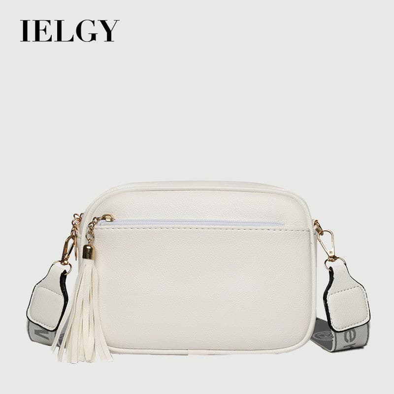 Bolsa Diagonal para celular IELGY All-Match Bolsa com borla de cor sólida