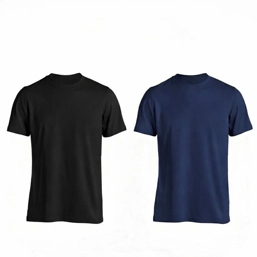 Kit 2 Camisetas Premium Básica Algodão Casual Super Barato