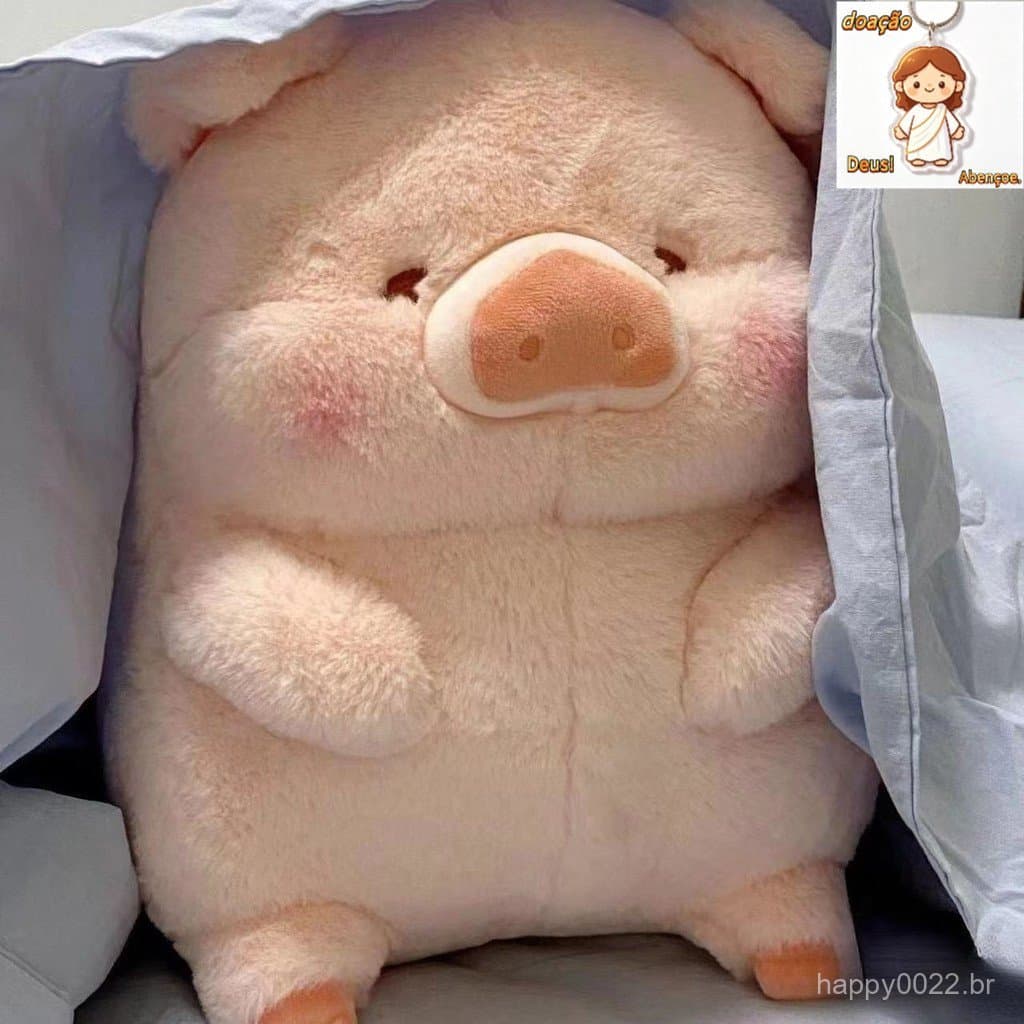 Brinquedo de Pelúcia Fofo Porquinho Lulu |       Almofada de Terapia Fofa, Presente de Aniversário para Melhor Amiga Fem