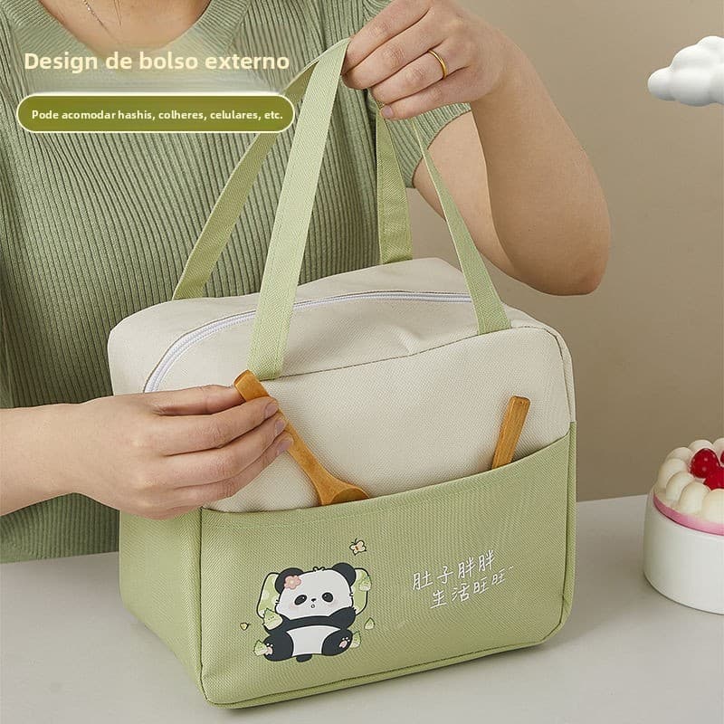 Bolsa Térmica Impermeável Almoço Trabalho Escola Piquenique
