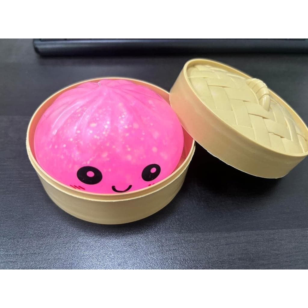 Brinquedo Antiestresse Fofo e Macio em Cesto de Vapor, Brinquedo Sensorial de Baixo Odor Selecionado a Dedo, Companheiro
