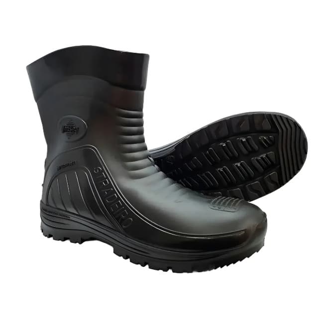Bota Impermeável Chuva Moto Motociclista Motoqueiro com Ca