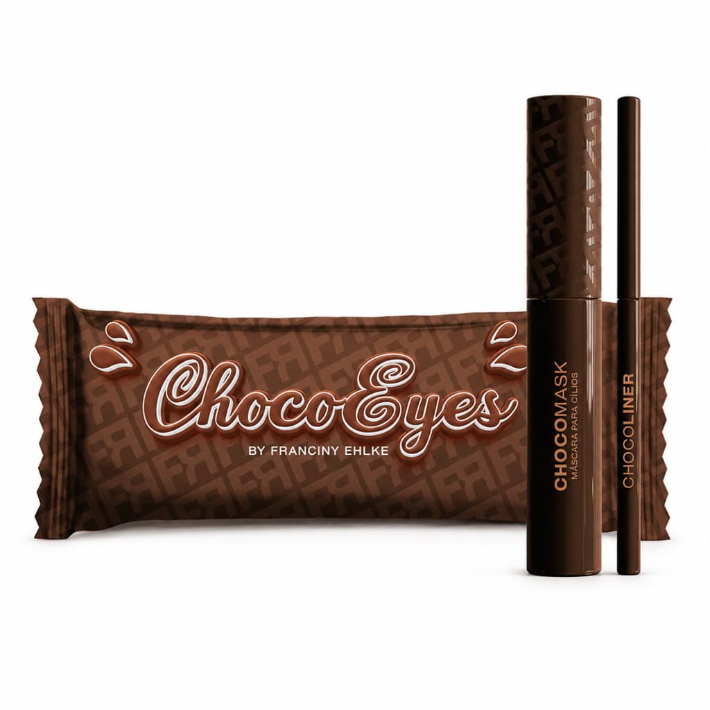 Kit Maquiagem Máscara Para Cílios Choco Eyes Com Lápis De Olho