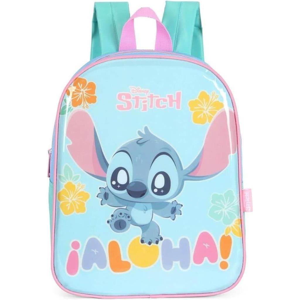 Mochila Infantil Stitch Luxcel Escolar Unissex Mochila Infantil Stitch Luxcel Escolar Unissex - Pequeno Verde