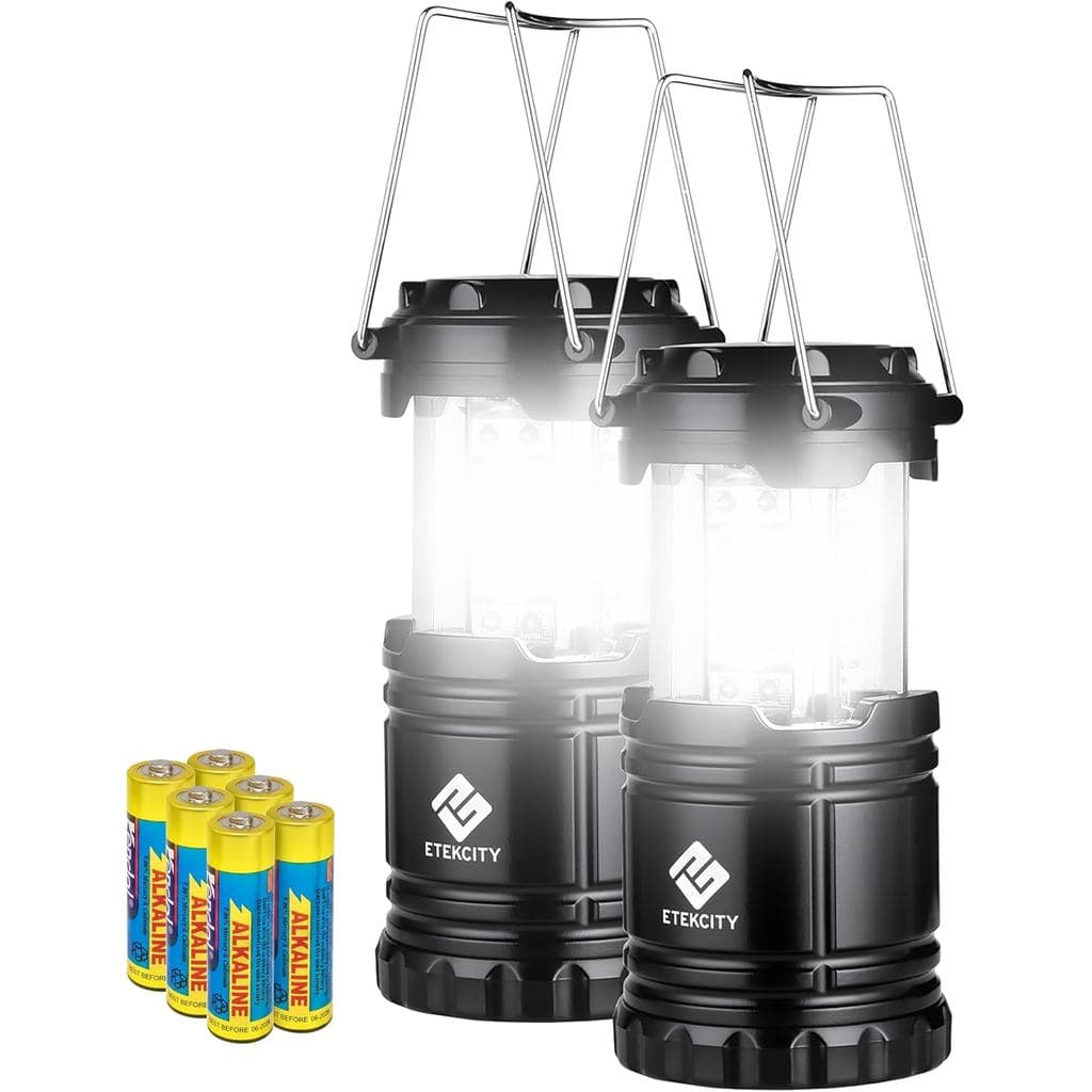 Lanterna Etekcity para Camping, Luzes Essenciais, Lanterna LED para Quedas de Energia, Lâmpada a Bateria para Emergência
