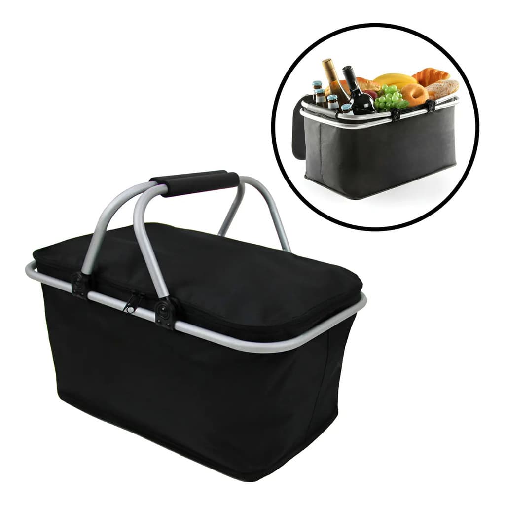 Cesta Térmica 30l Bolsa Dobrável Alimentos Bebidas