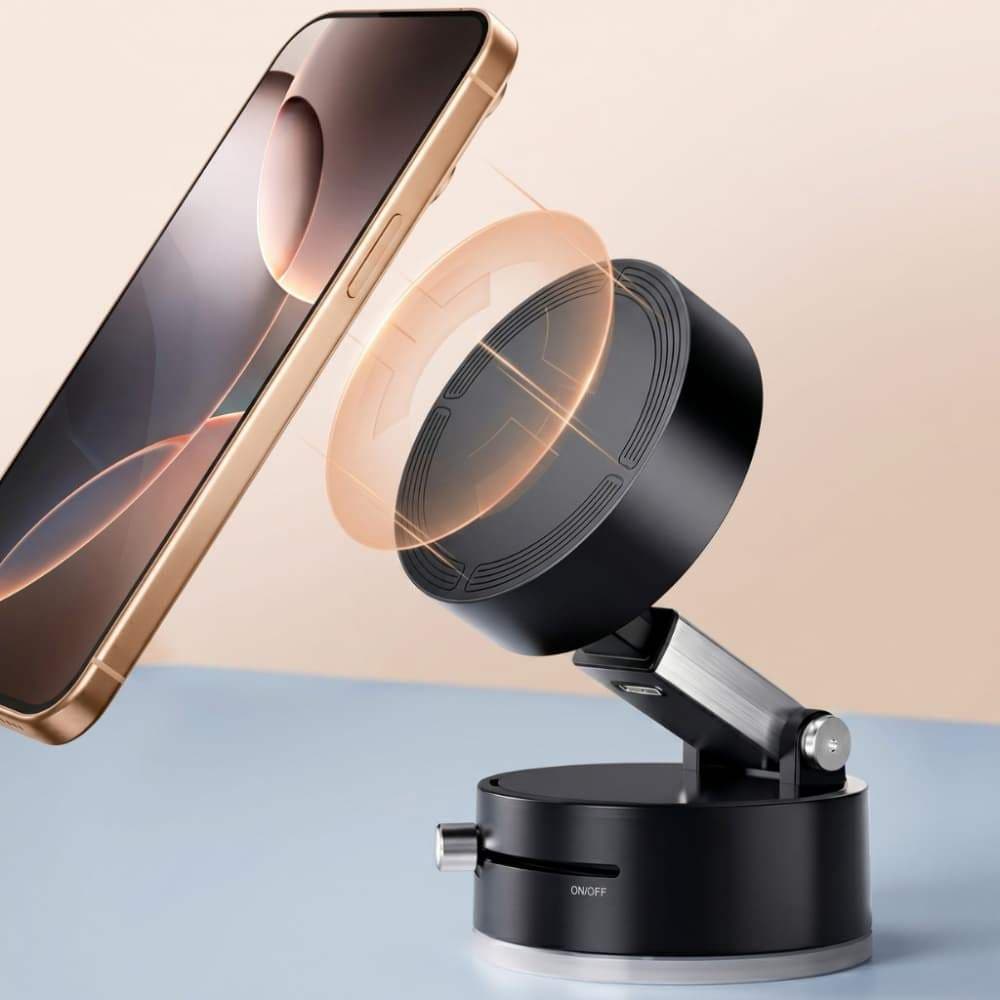 Suporte Giratório 360° Sucção a Vácuo, Suporte Magnético Resistente para Automóvel