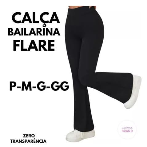 Calça Legging Bailarina Flare Modela bumbum Cintura Alta Promoção plus size