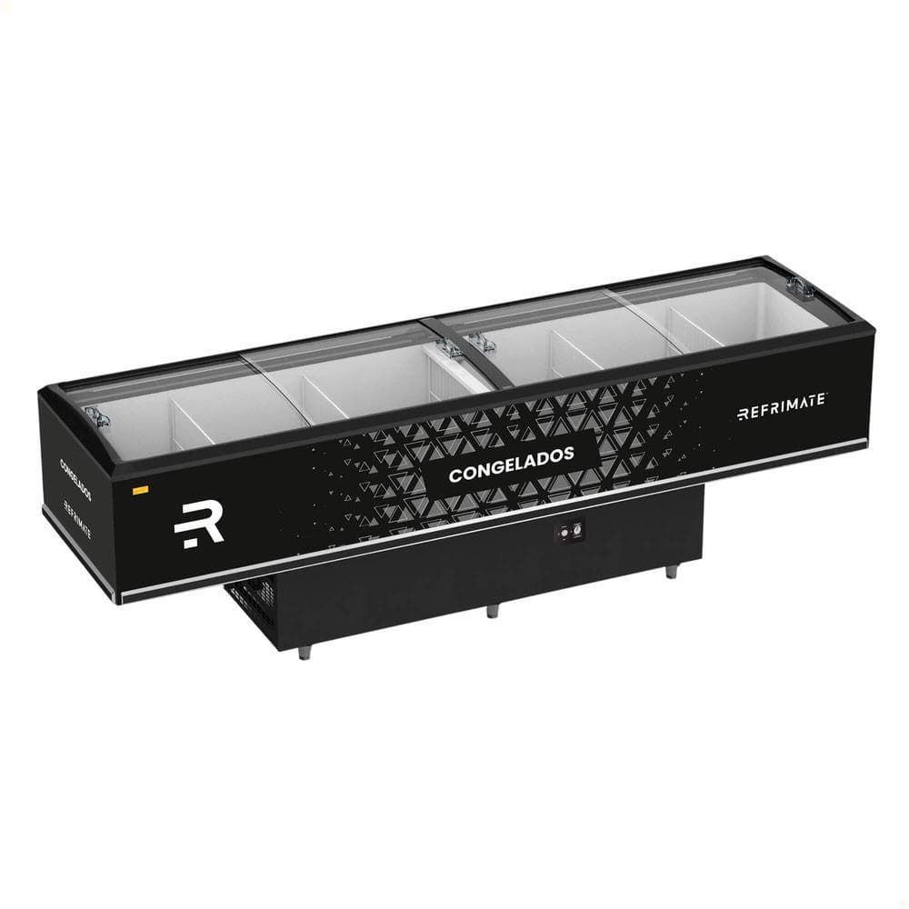 Ilha Espositora Refrimate Vanguard Top 3000 800 Litros Com Iluminação LED 800 Litros EIVT3000 220V