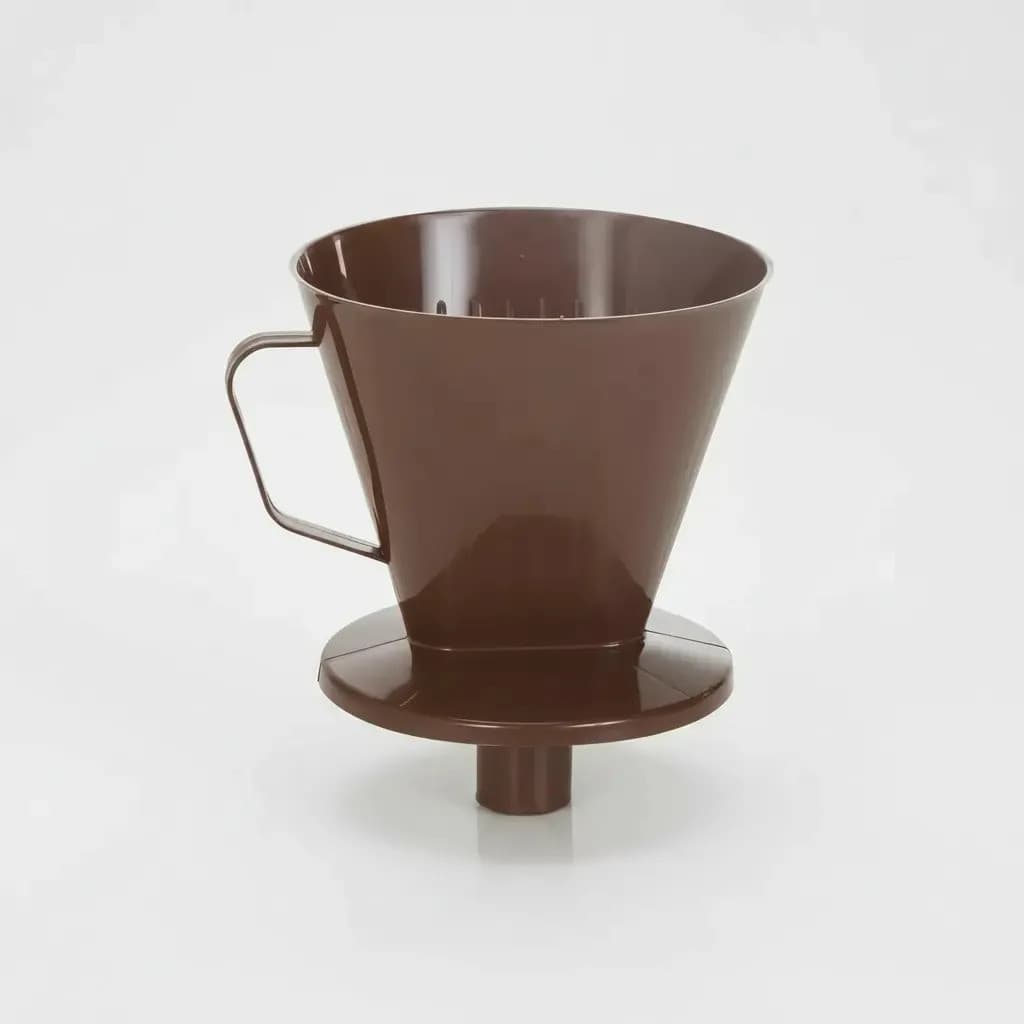 Coador de Café Plástico Ercaplast Porta Filtro 102 Marrom 13x10,5cm