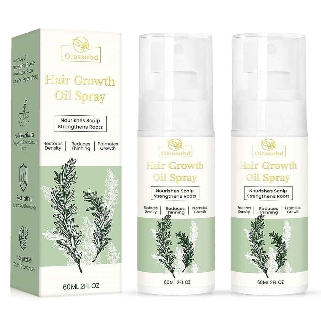 Spray de Óleo para Crescimento Capilar com Óleo de Alecrim, Batana, Biotina e Cafeína para Crescimento Capilar, Spray An