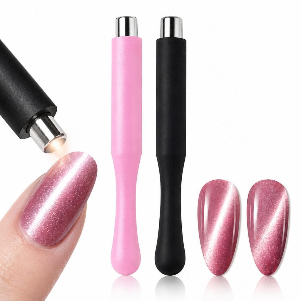 1/3 Peças Caneta Magnética Cat Eye Dupla Ponta Unhas Gel Profissional Nail Art Fácil de Usar