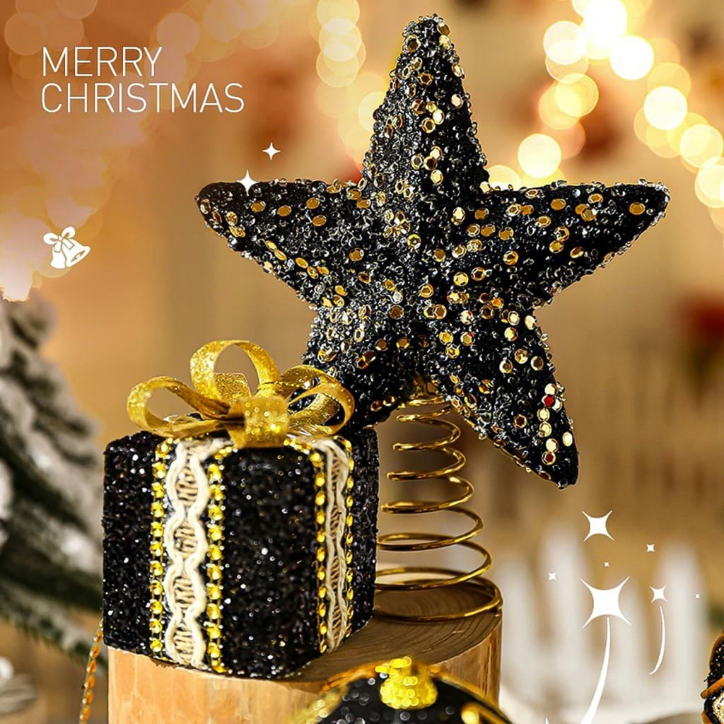 Toppers De Árvore De Estrela De Natal Reutilizáveis Em Forma Decoração Superior Para Festa De Casa De Férias
