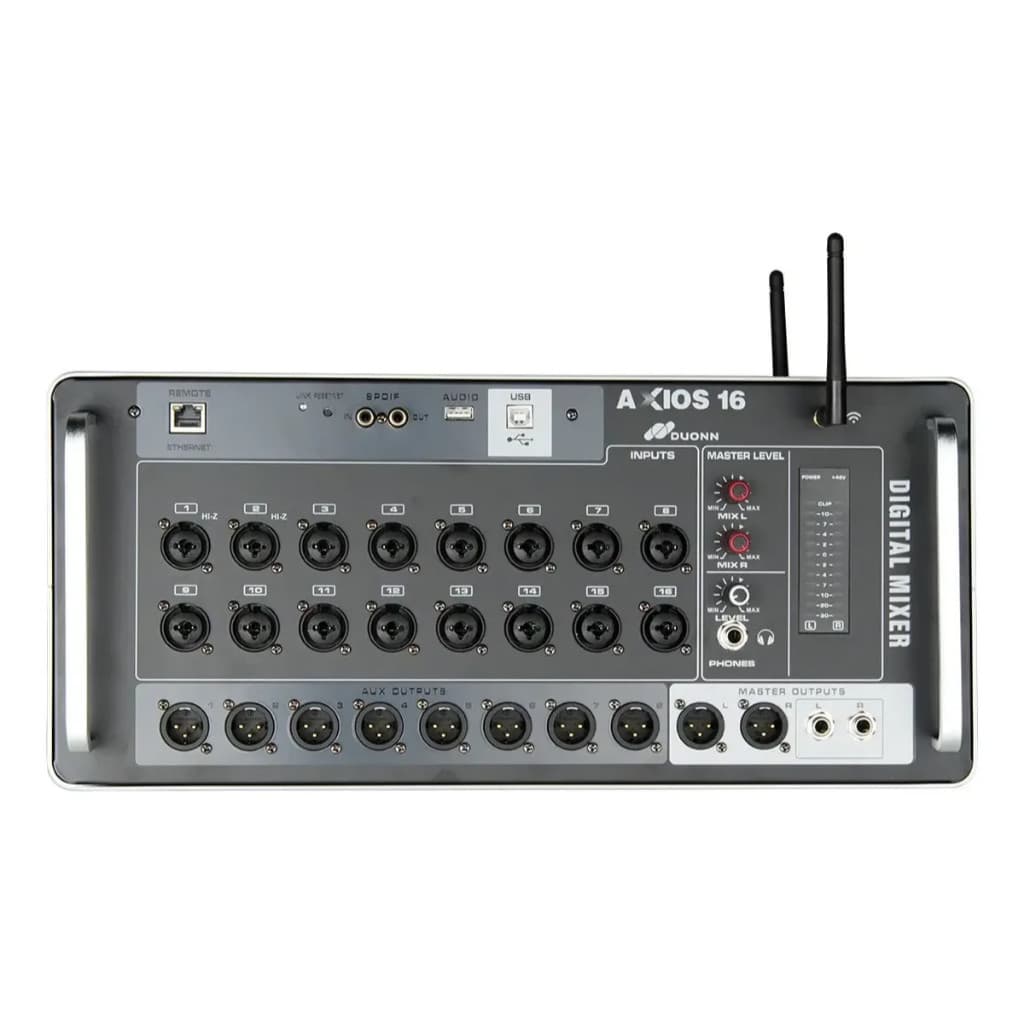 Mesa De Som Digital Duonn Sound Axios 16 Rack 16 Canais