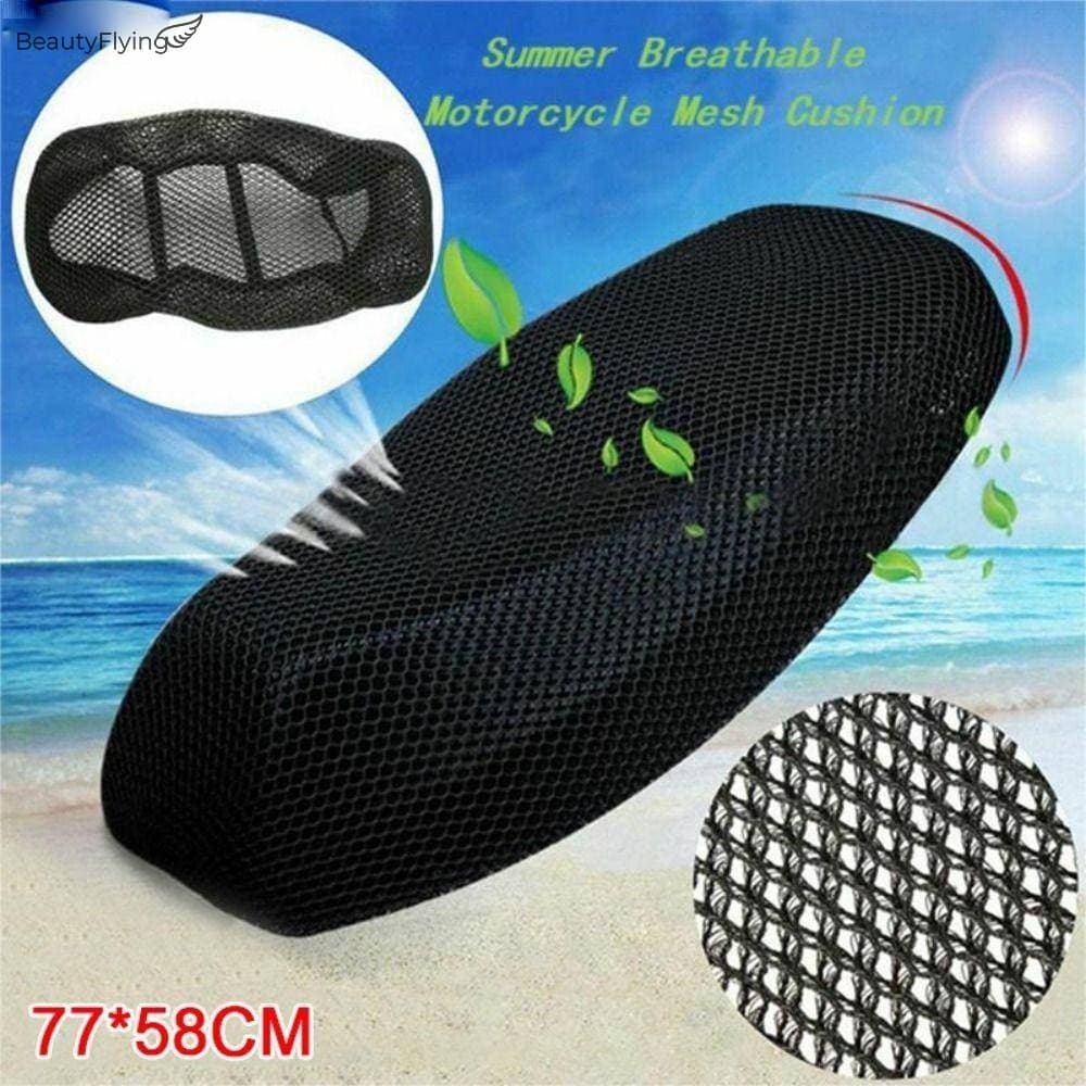 Almofada De Assento De Motocicleta Em Favo De Mel-Conforto De Verão Para Scooter De Bicicleta Elétrica