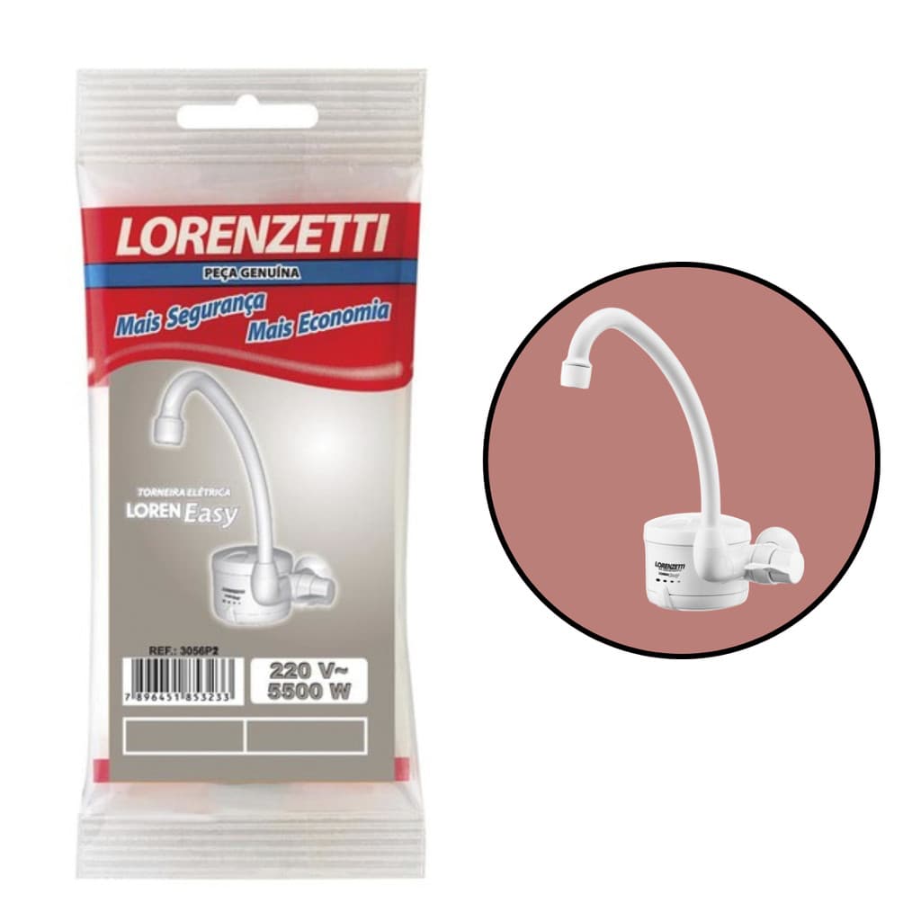 Resistência Lorenzetti 5500W 220V Torneira Loren Easy Parede Original