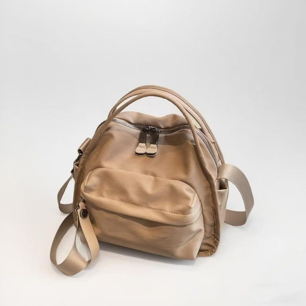 Mochila CuteallBohoCanvas para Mulheres, Estética Vintage, Mochila de Viagem, Estética Hippie, Mochila Y2K (Caqui)