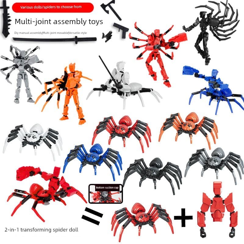 Boneca móvel multiarticulada sorte boneca de 13 articulações crianças montagem criativa brinquedo influenciador montagem