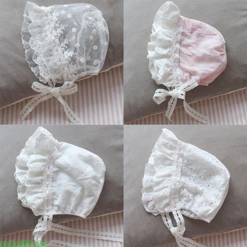 zebeibb Bonés Infantis , Chapéu , Suprimentos Para Bebês Meninas , Algodão Respirável , Estilo Pastoral Puro