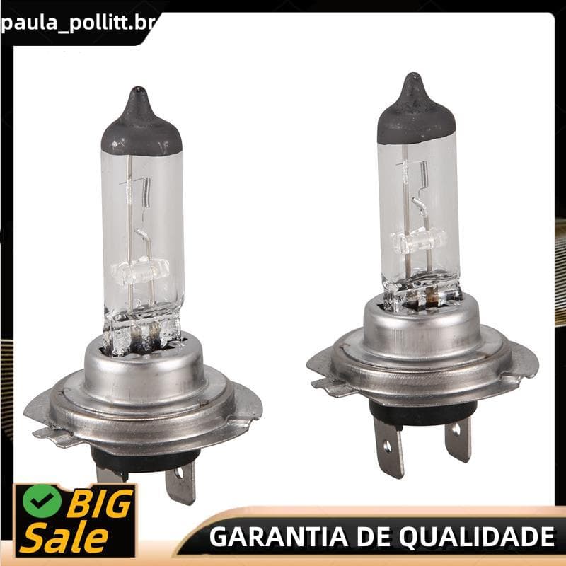 2x Farol Dianteiro Do Carro H7 Lâmpada 12V 55W