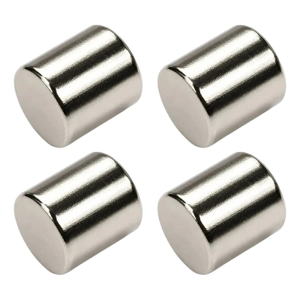 4 Ima Neodímio Super Iman Cilindro 14x14 Mm Suporta 7 Kg 4 Pç