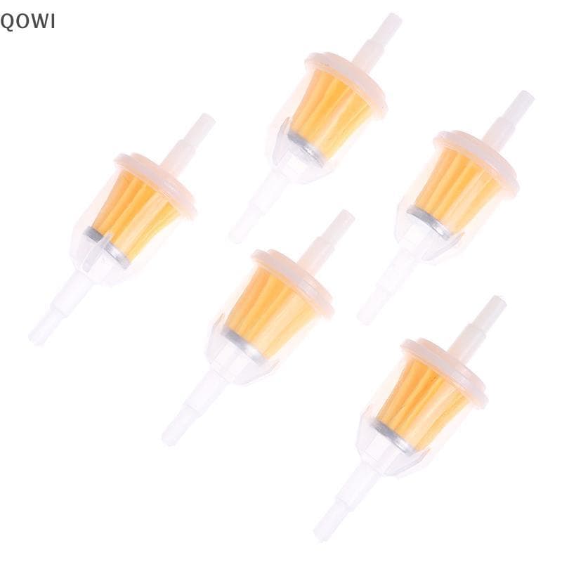 qo 5 Peças Filtro De Gás/Combustível Em Linha 6MM-8MM 1/4 " Para Cortador De Grama Pequeno Motor Auto Motocicleta Óleo b