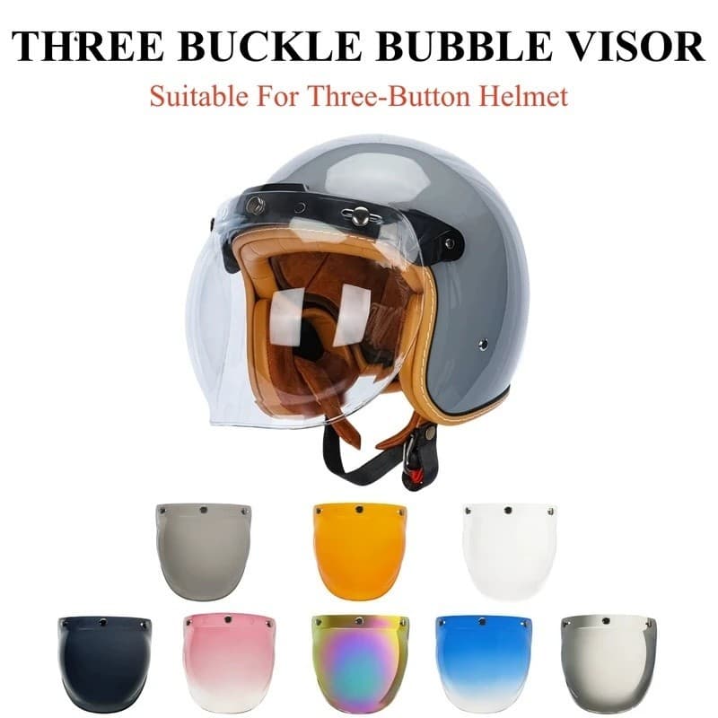Viseira De Capacete De Rosto Aberto Capacetes De Motocicleta Viseiras De Bolha Flip Up Motocicletas