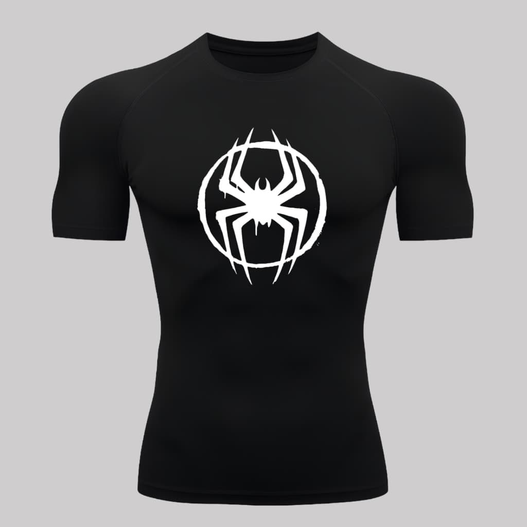 Camiseta Rash Guard Homem-Aranha Compressão Proteção Solar UV