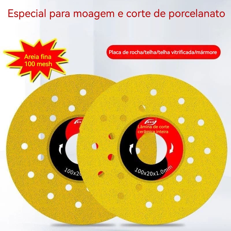 Disco de moagem para corte de azulejo cerâmico, corte plano, pedra de moagem, chanfro, disco de corte ultrafino