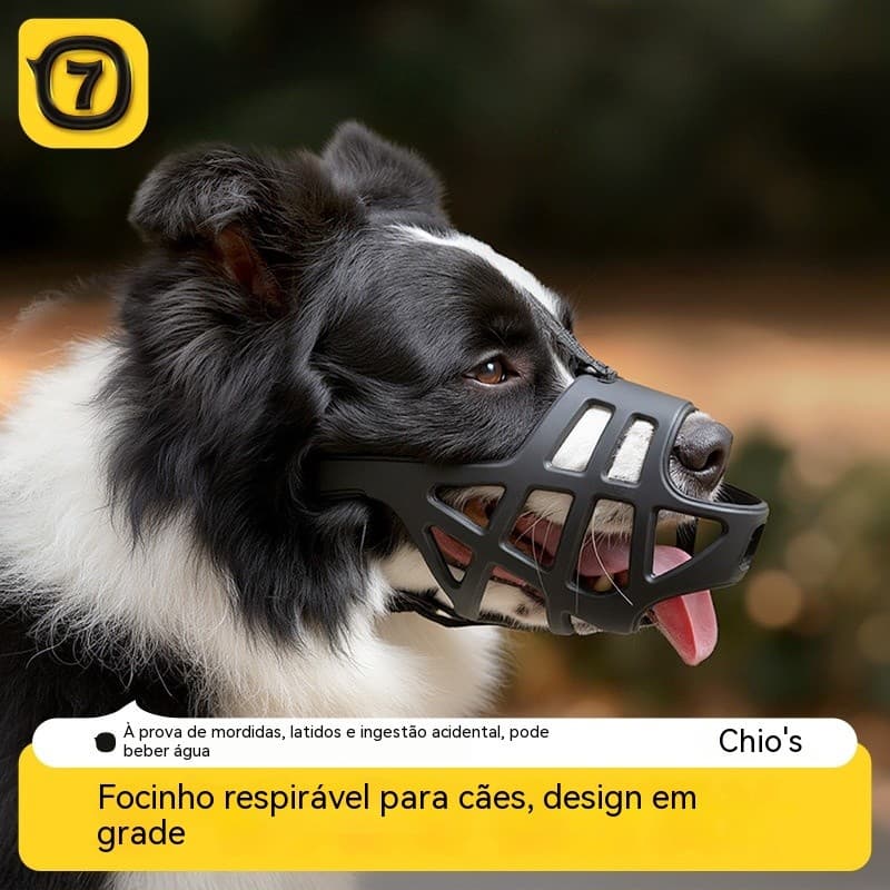 Focinho De Cachorro Ajustável Atualizado Reflexivo Para Evitar Mordidas , Latir E Comer Indiscriminadamente Cães Grandes