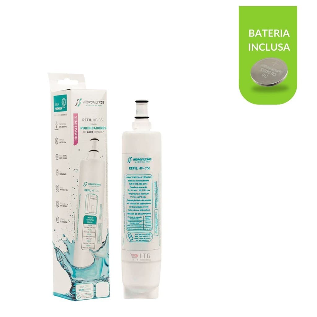Kit Refil purificador vela compatível p Purificadores Consul