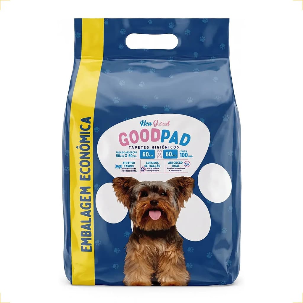 Tapete Higiênico para Cães Good Pad 60x60 100 Unidades Absorvente Antiodor