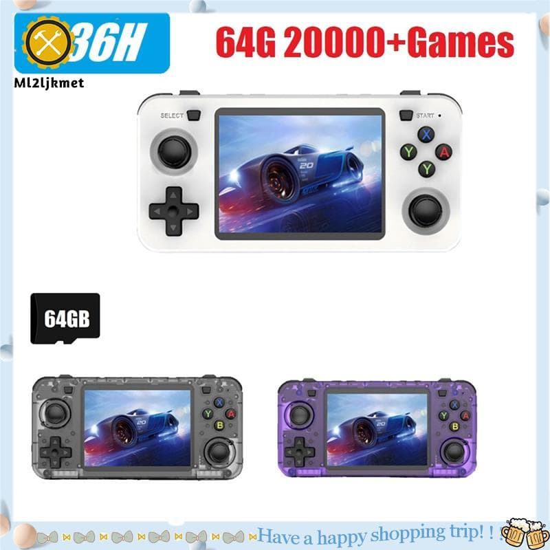 Ml2ljkmetr36h Console De Jogos Retrô Portátil 64G 20000 + Linux 3.5 Polegadas Reprodutor De Vídeo De Bolso Para Presente