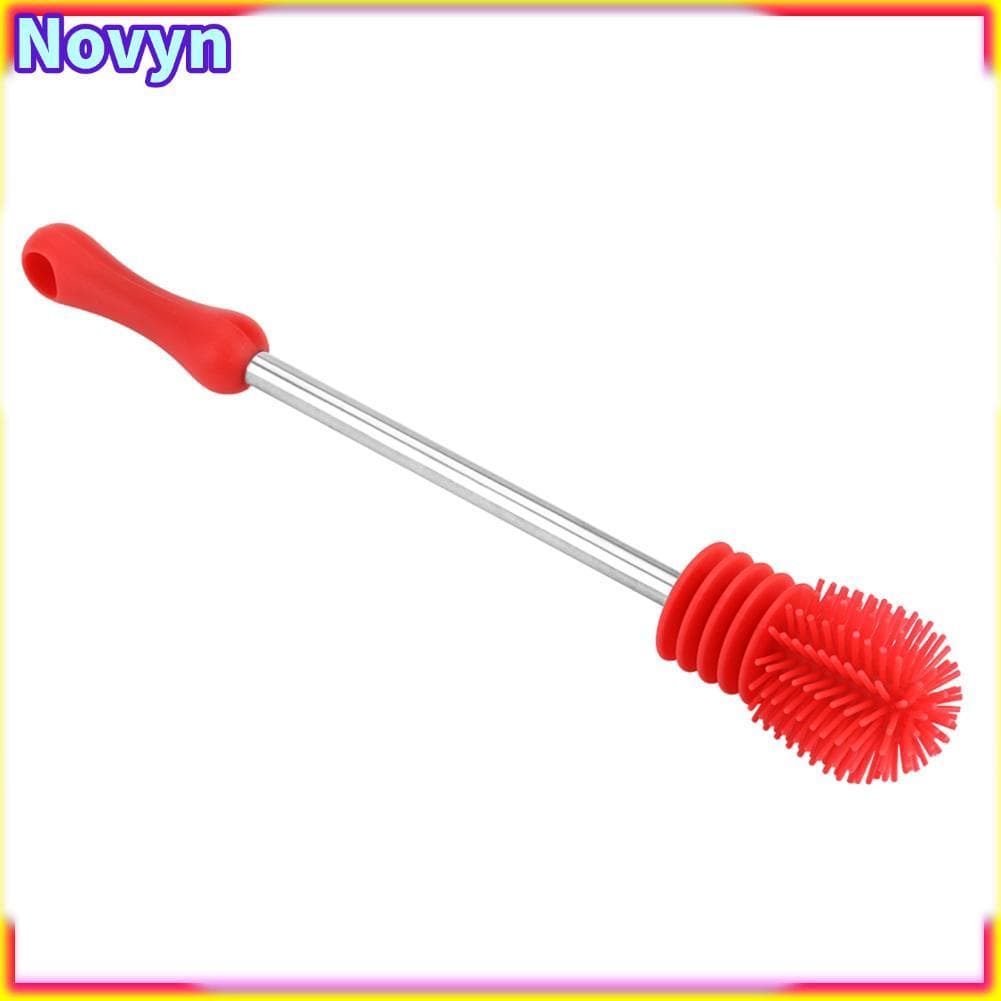Escova de limpeza de garrafas de silicone, limpador de alça confortável para garrafas esportivas a vácuo de água,