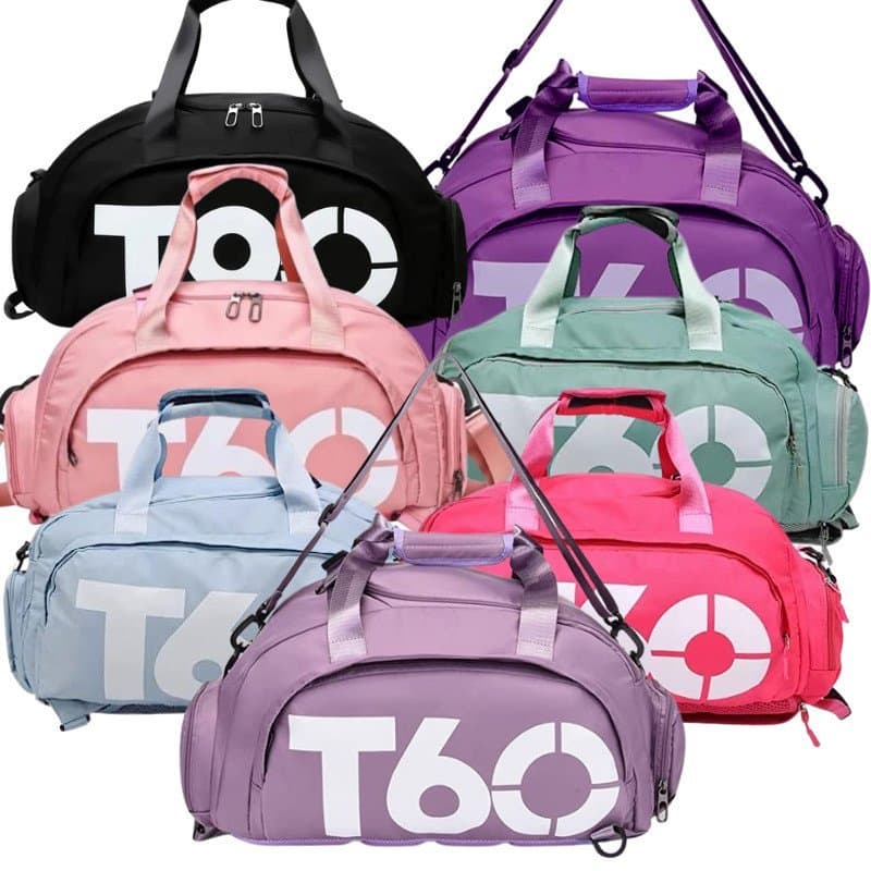 Bolsa Esportiva 3 em 1 Resistente Para Academia E Viagem com Compartimento para Tênis Unissex