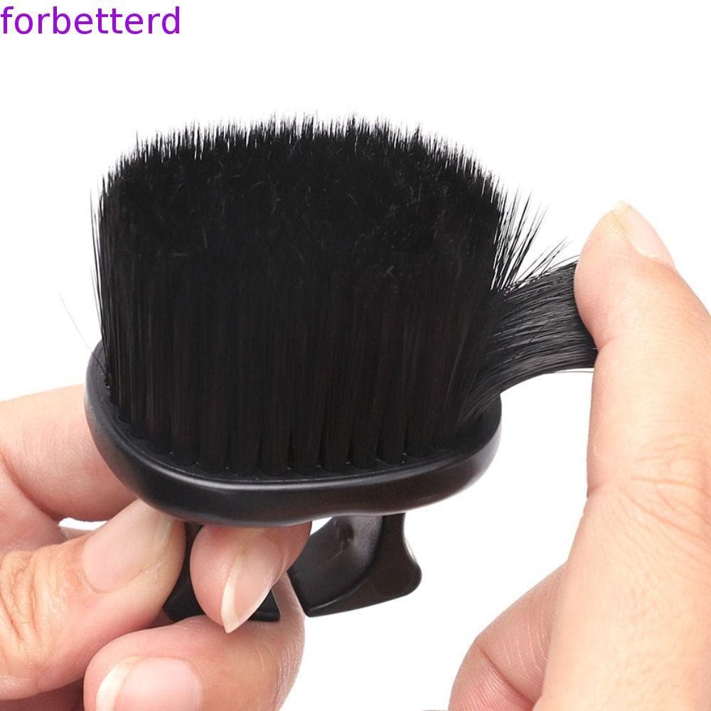 Espanador Facial Do Pescoço , Escovas Profissionais Da Barba Anel Preto , Escova De Cabelo Macia Limpeza Corte Cabeleire