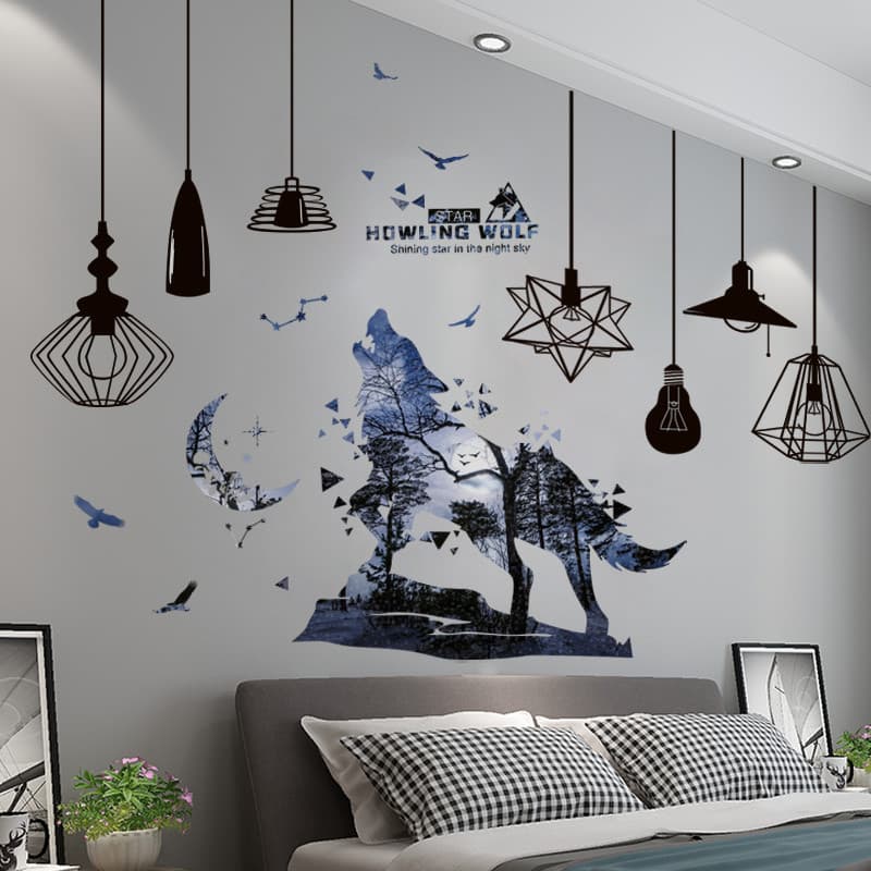 Papel de parede autoadesivo 3D tridimensional céu estrelado adesivos de parede quarto papel de parede quente decoração d