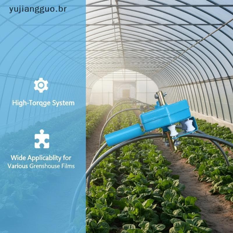 # Novo Obturador De Rolo De Filme Manual Para Estufa 1 PCS Dispositivo De Liberação De Vento De Horticultura Sistema De