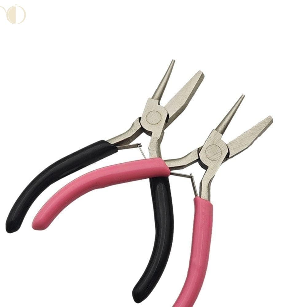 Mini Alicate De Enrolamento De Fio-Ferramenta De Joias Côncavas Meio Redondas De Aço De Alto Carbono Com Alça Ergonômica
