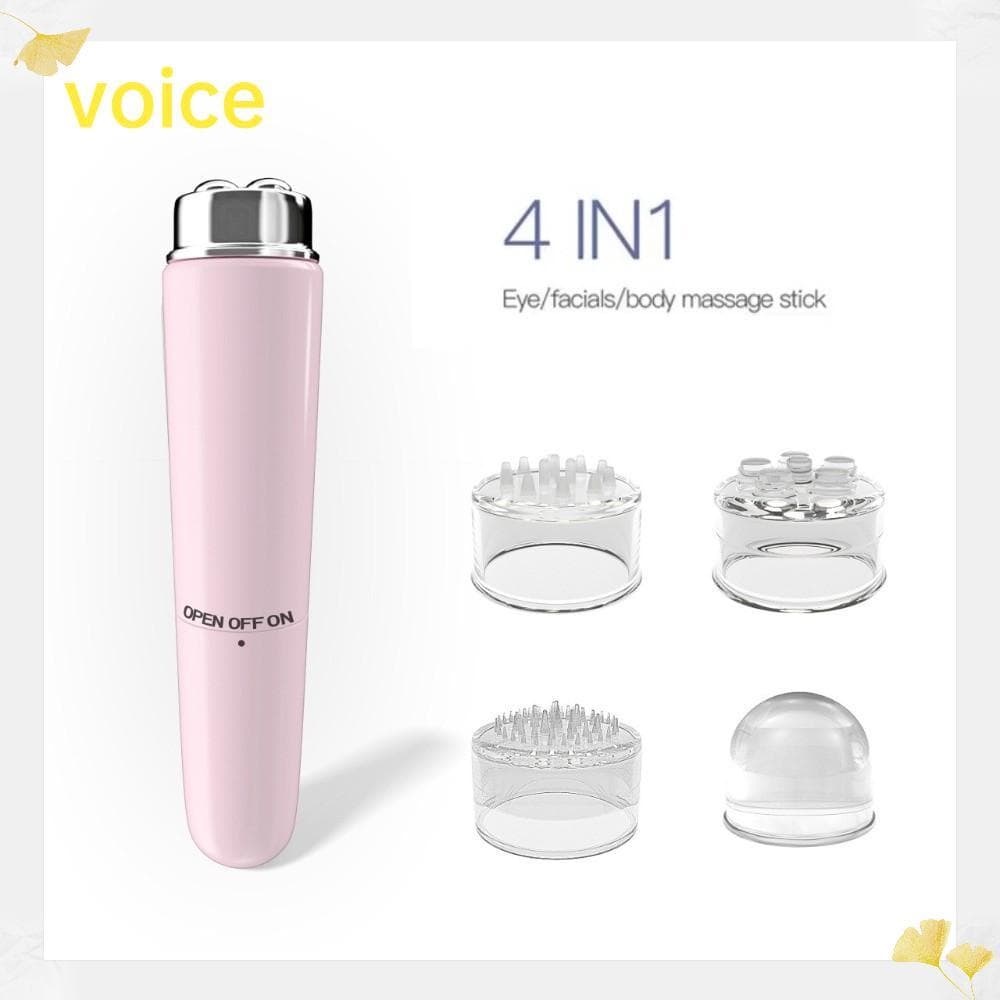 Massageador Facial Elétrico VOICE , Instrumentos De Beleza Ocular De Micro Vibração 4 Em 1 , Mini Massagem Portátil Para
