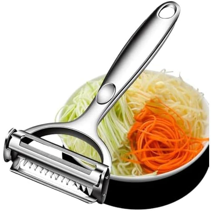 Descascador Multifuncional De Vegetais julienne Para Cozinha | Juliana 2 Em 1 Aço Inoxidável Batata , Repolho , Cenoura